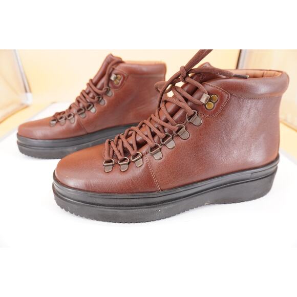 Allen Edmonds Knox High Brown Leather Sneaker Boot Size 9.5 New Ultralight $475 - Picture 5 of 9